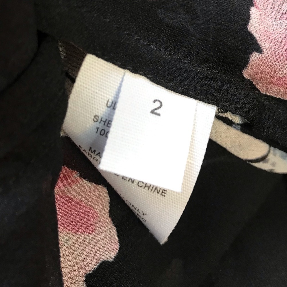 Ulla Johnson Saadi Floral print silk georgette blouse size 2 - Picture 10 of 10